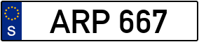 Trailer License Plate
